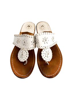 JACK ROGERS WHITE SANDALS  *EUC SIZE CHILD 4
