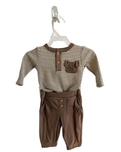 TAHARI  BROWN  STRIPED  2-PIECE OUTFIT