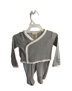 FIRST IMPRESSIONS BLUE STRIPED 2-PIECE OUTFIT