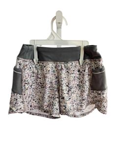 ATHLETA GIRL  GRAY   PRINTED DESIGN SHORTS