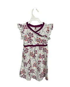 TEA PURPLE FLORAL KNIT DRESS