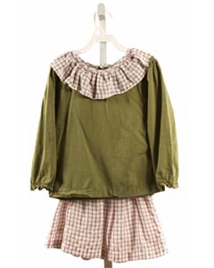 THE OAKS APPAREL  GREEN  2-PIECE OUTFIT WITH RUFFLE