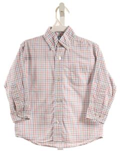 BELLA BLISS  WHITE  PLAID  DRESS SHIRT