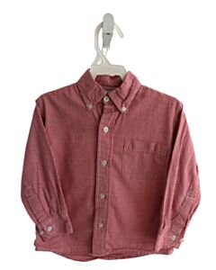 BELLA BLISS RED GINGHAM DRESS SHIRT