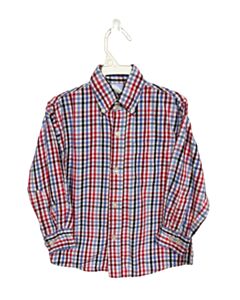 BELLA BLISS  BLUE  PLAID  DRESS SHIRT