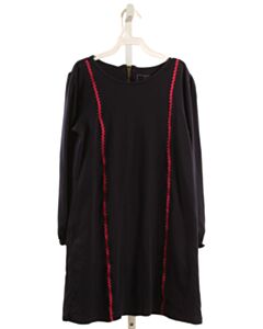 LILA + HAYES  BLUE    KNIT DRESS WITH RIC RAC