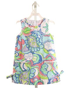 LILLY PULITZER BLUE PRINTED DESIGN DRESS