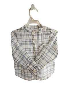 ZARA BLUE PLAID DRESS SHIRT