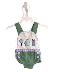 SEVEN LANTERN LANE  GREEN  GINGHAM  BUBBLE