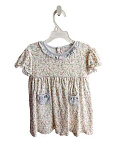 BABY BLISS BLUE FLORAL KNIT DRESS