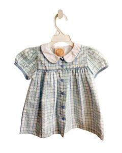 THE BEAUFORT BONNET COMPANY  BLUE SEERSUCKER PLAID  DRESS