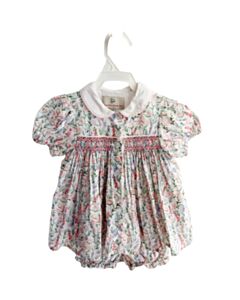 SMOCKINGBIRD  PINK  FLORAL SMOCKED 2-PIECE OUTFIT