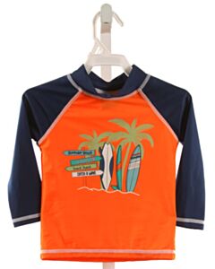 FLAP HAPPY  ORANGE  PRINTED DESIGN RASH GUARD