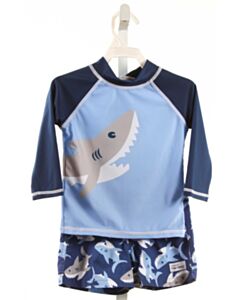 FLAP HAPPY  BLUE  PRINTED DESIGN SWIM SET