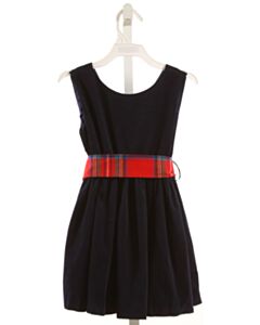 BROWN BOWEN  BLUE CORDUROY  PARTY DRESS
