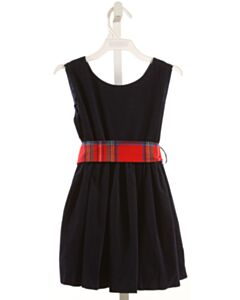 BROWN BOWEN  BLUE CORDUROY   PARTY DRESS