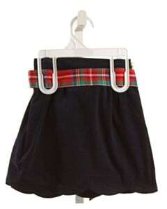 BROWN BOWEN  BLUE CORDUROY  SKIRT