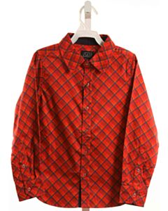 TUKTUK DESIGNS  RED  PLAID  DRESS SHIRT
