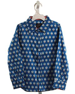 TUKTUK DESIGNS  BLUE  PRINT  DRESS SHIRT