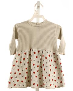 BEAN'S BARCELONA  GRAY  PRINT  KNIT DRESS