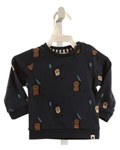 BABYFACE NAVY PRINT PULLOVER