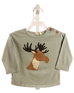 BEAN'S BARCELONA  GRAY  PRINTED DESIGN T-SHIRT
