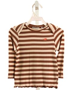 BABYFACE  BROWN  STRIPED  KNIT LS SHIRT