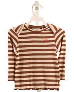 BABYFACE  BROWN  STRIPED  KNIT LS SHIRT