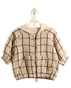PLAY UP  BROWN  WINDOWPANE  OUTERWEAR