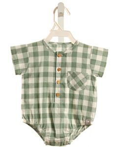 SNUG  GREEN  GINGHAM  BUBBLE