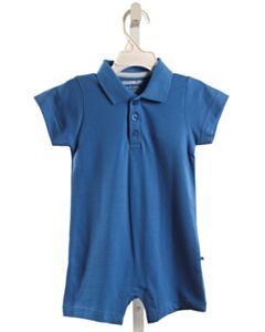 RUFFLE BUTTS  BLUE PIQUE   SHORTALL