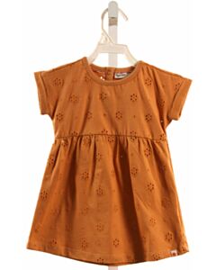 BABY FACE  BROWN EYELET   KNIT DRESS