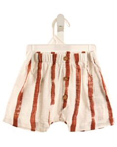 PLAY UP BROWN STRIPED SHORTS