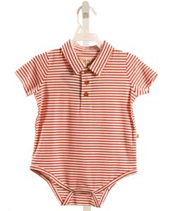 ME + HENRY  RED  STRIPED  KNIT SS SHIRT