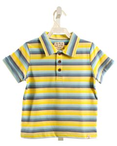 ME + HENRY  YELLOW  STRIPED  KNIT SS SHIRT