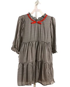 TUK TUK BLACK HOUNDSTOOTH DRESS