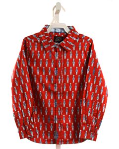 TUK TUK  RED   PRINTED DESIGN DRESS SHIRT