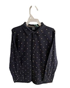 BABY FACE BLUE PRINTED DESIGN DRESS SHIRT