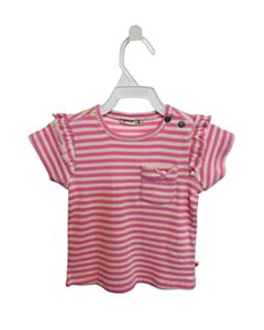 BABYFACE PINK STRIPED KNIT SS SHIRT