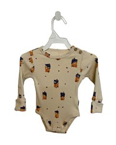 PLAY UP  BROWN   PRINTED DESIGN KNIT LS SHIRT