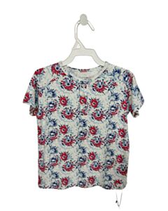 SWEET BAMBOO  BLUE   PRINTED DESIGN KNIT SS SHIRT