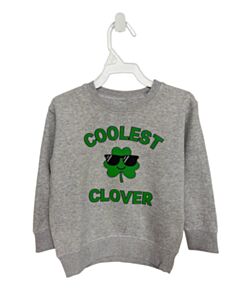 SWEET WINK  GRAY   PRINTED DESIGN PULLOVER