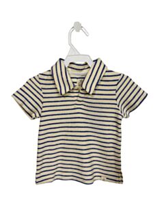 ME + HENRY BLUE TERRY CLOTH STRIPED SHIRT-SS