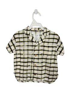 PALY UP  GREEN  GINGHAM  DRESS SHIRT