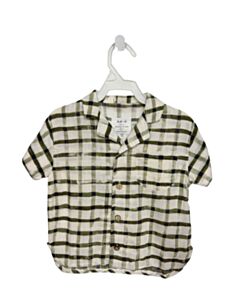 PALY UP GREEN GINGHAM DRESS SHIRT
