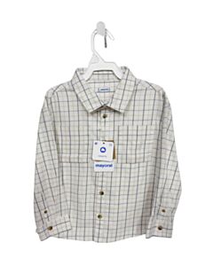 MAYORAL WHITE GINGHAM DRESS SHIRT