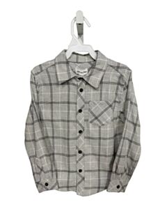 MILES THE LABEL GRAY PLAID DRESS SHIRT