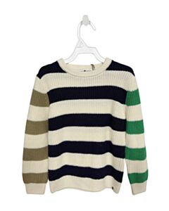 STAINS & STORIES  BLUE  STRIPED  SWEATER