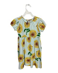 TEA  BLUE  FLORAL  KNIT DRESS