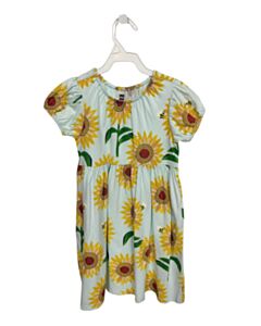 TEA BLUE FLORAL KNIT DRESS